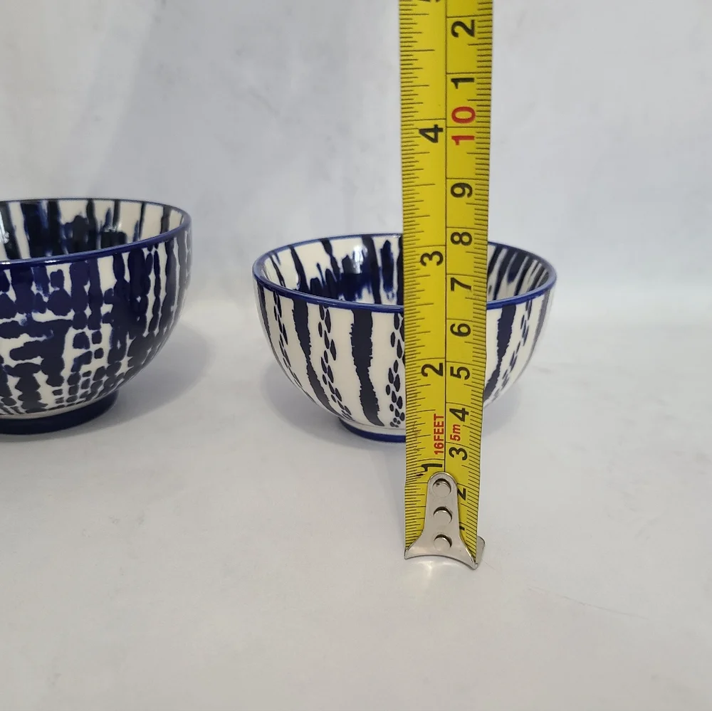 West Elm Indigo Tie-Dye Nesting Bowls (Set of 3)